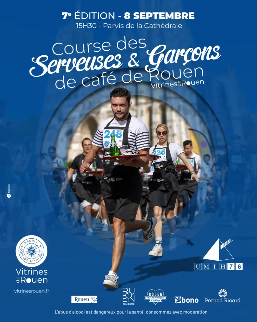 Course des serveuses et garçons de café Rouen